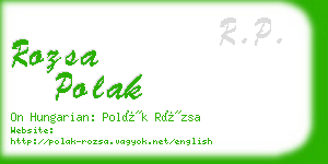 rozsa polak business card